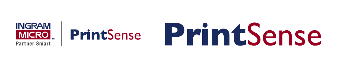 PrintSense logo and product name