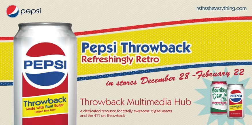 Pepsi Throwback 'Refreshingly Retro'